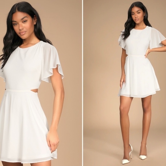 LULU's Bachelorette Engagement Bridal Shower Classy Sexy Mini Dress - Picture 1 of 3